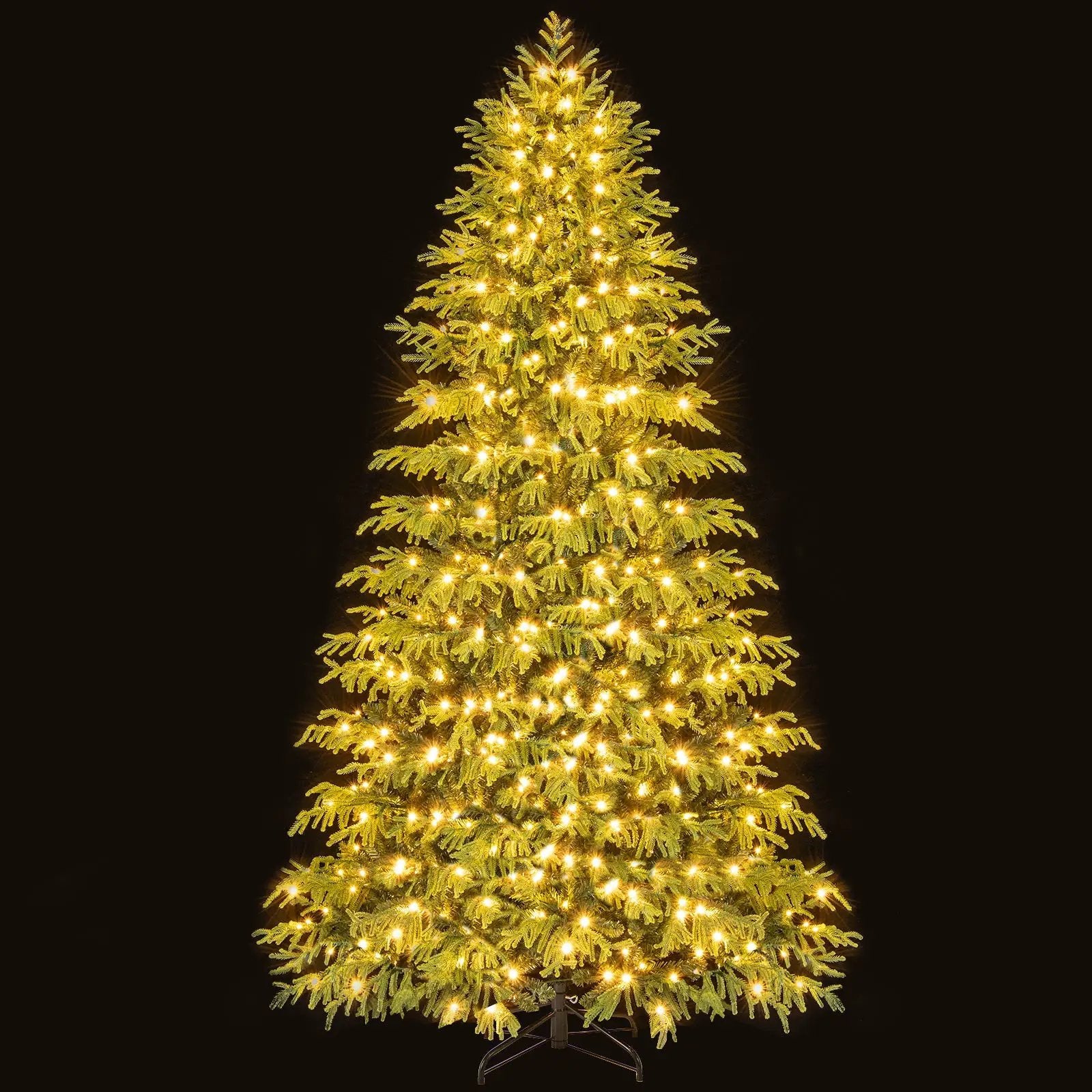 Artificial Christmas Tree with LED Lights and PVC Mixed Branch Tips by DirectDeals