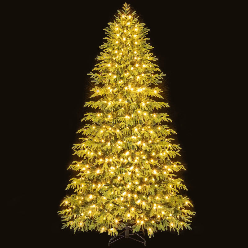 Artificial Christmas Tree with LED Lights and PVC Mixed Branch Tips by DirectDeals