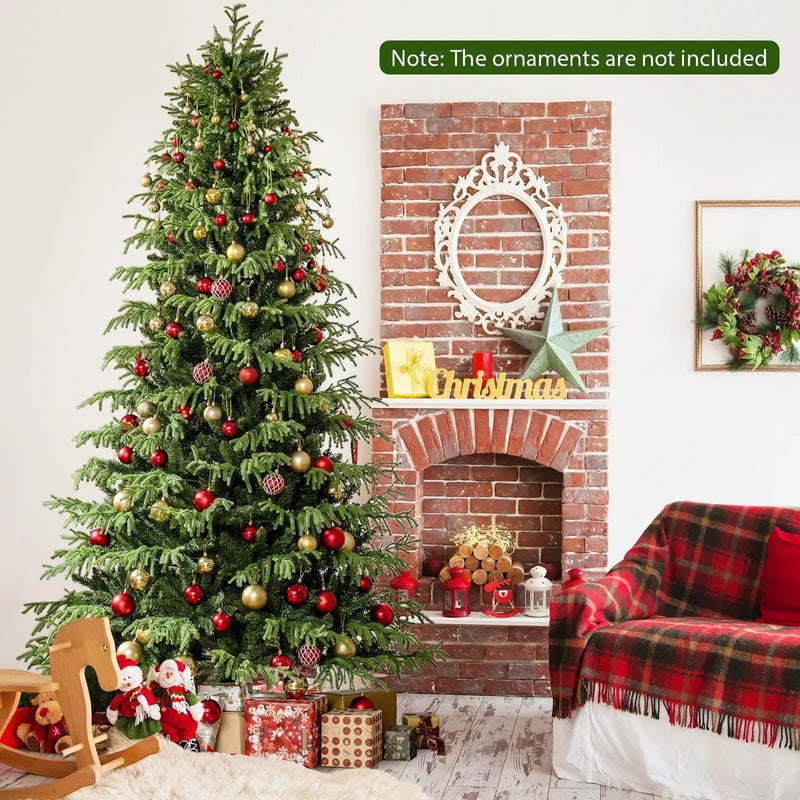 Artificial Christmas Tree with LED Lights and PVC Mixed Branch Tips by DirectDeals