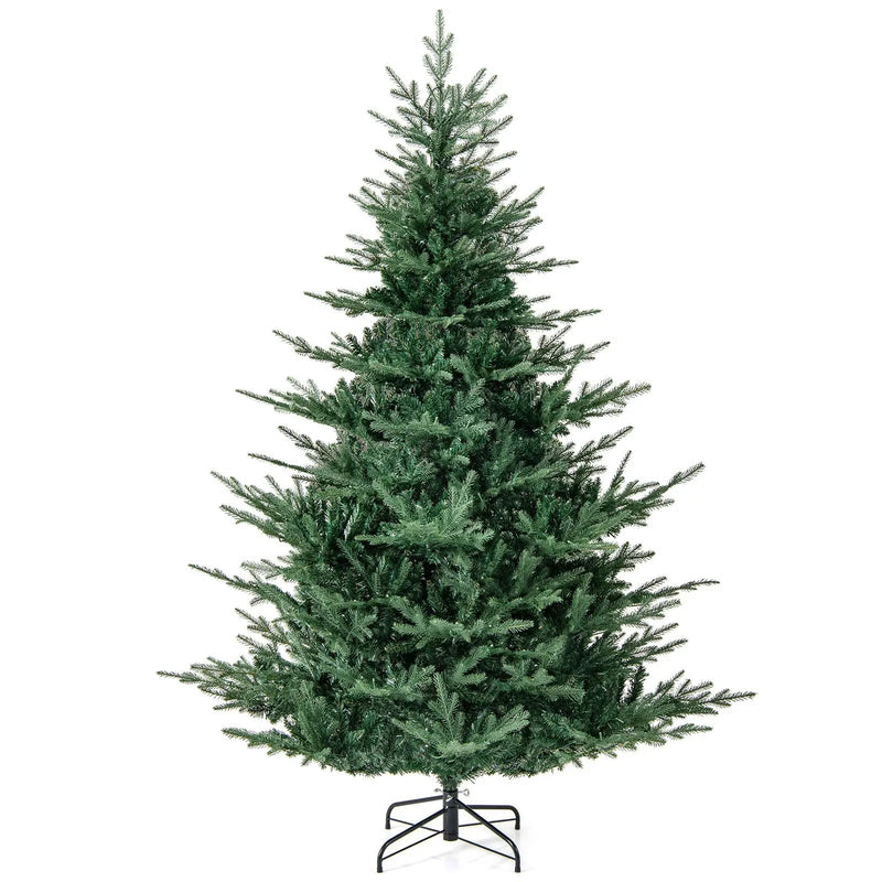 Artificial Christmas Tree with Branch Tips and Warm White LED Lights by DirectDeals
