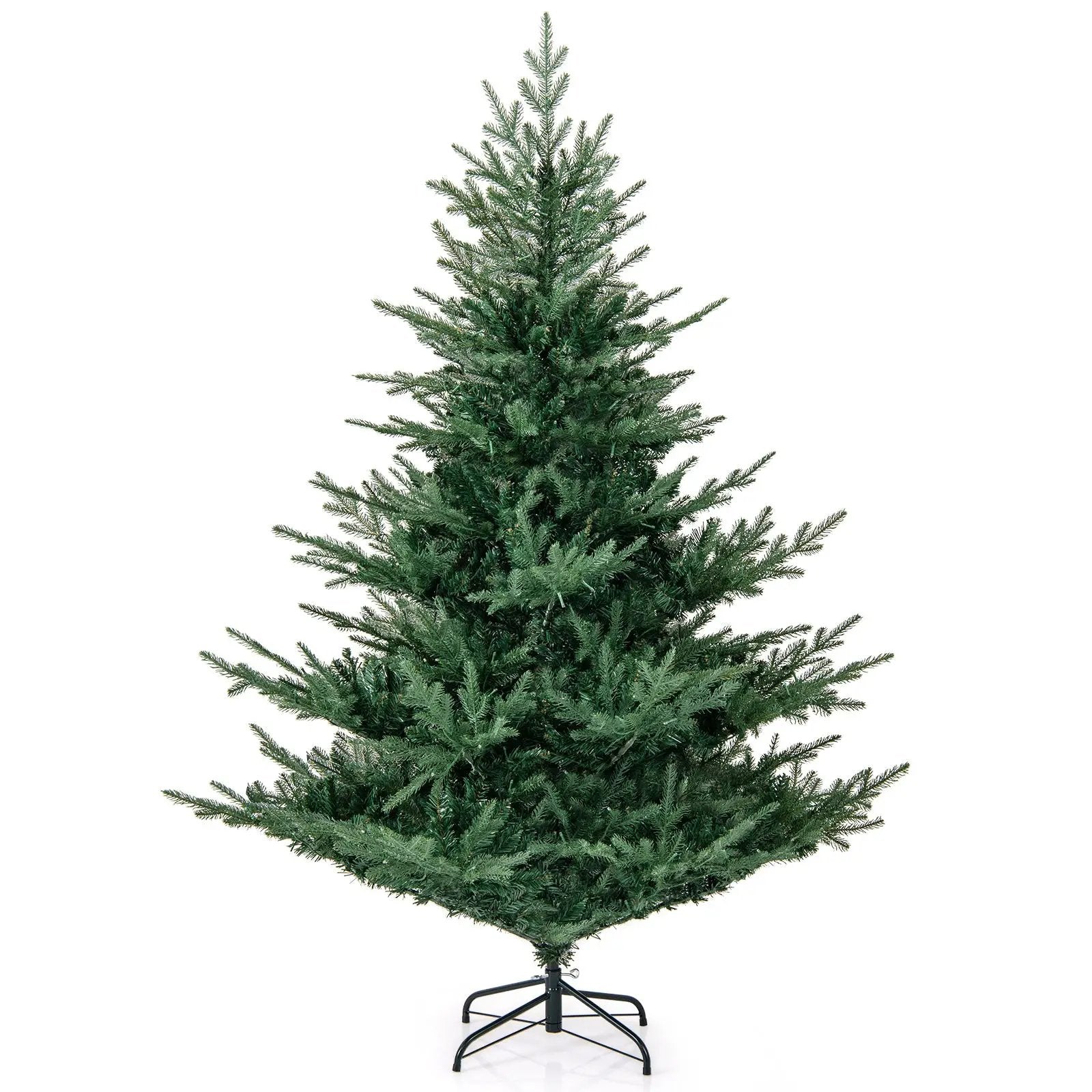 Artificial Christmas Tree with Branch Tips and Warm White LED Lights by DirectDeals