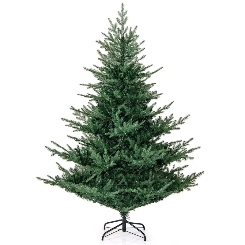 Artificial Christmas Tree with Branch Tips and Warm White LED Lights by DirectDeals
