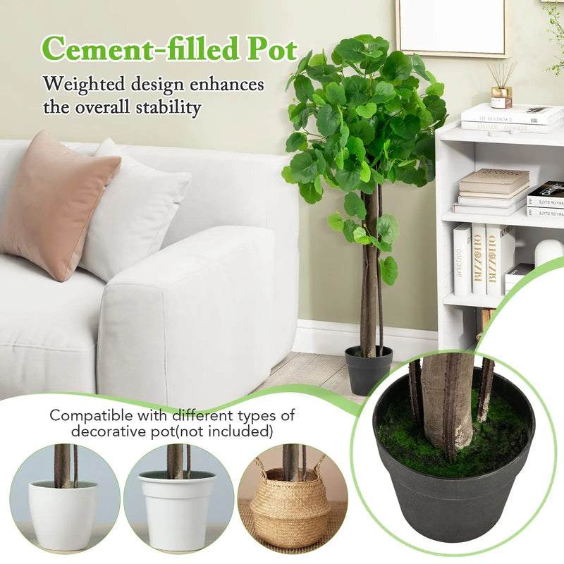 44 Inch Artificial Crabapple Tree with Adjustable Branches for Decor by DirectDeals