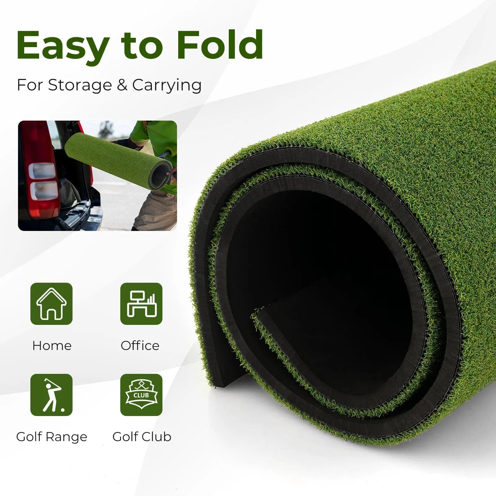 5 x 3 ft Artificial Turf Grass Practice Mat for Indoors and Outdoors by DirectDeals