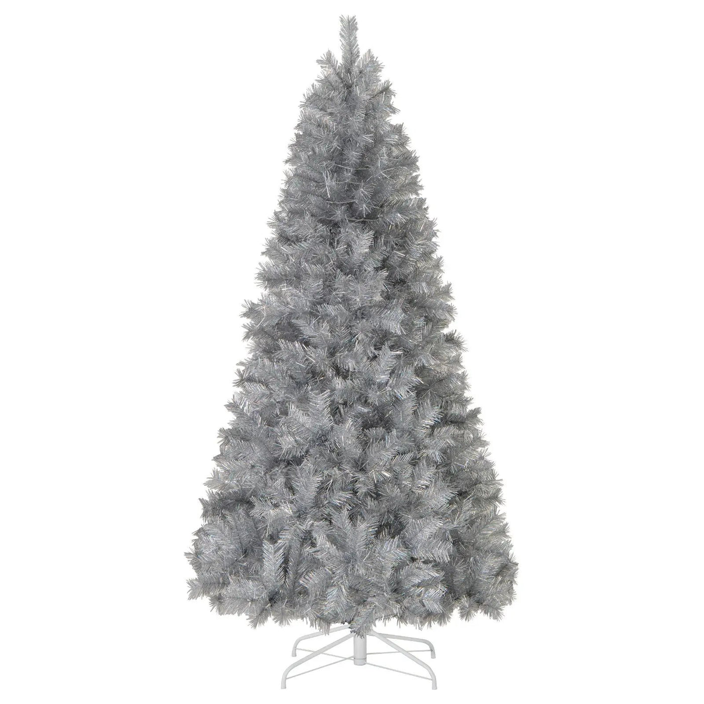 Artificial Xmas Tree with Branch Tips and Warm White LED Lights by DirectDeals