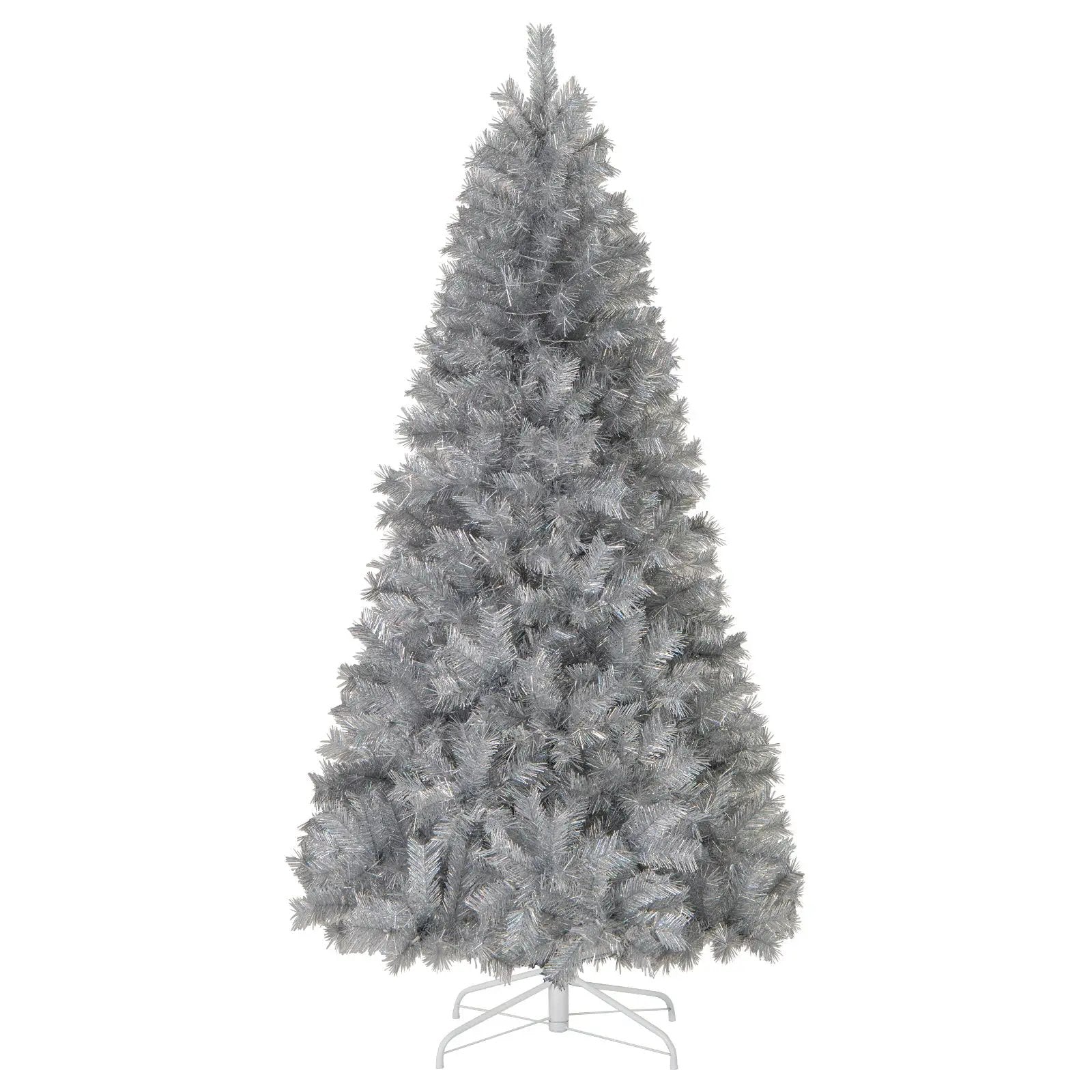 Artificial Xmas Tree with Branch Tips and Warm White LED Lights by DirectDeals