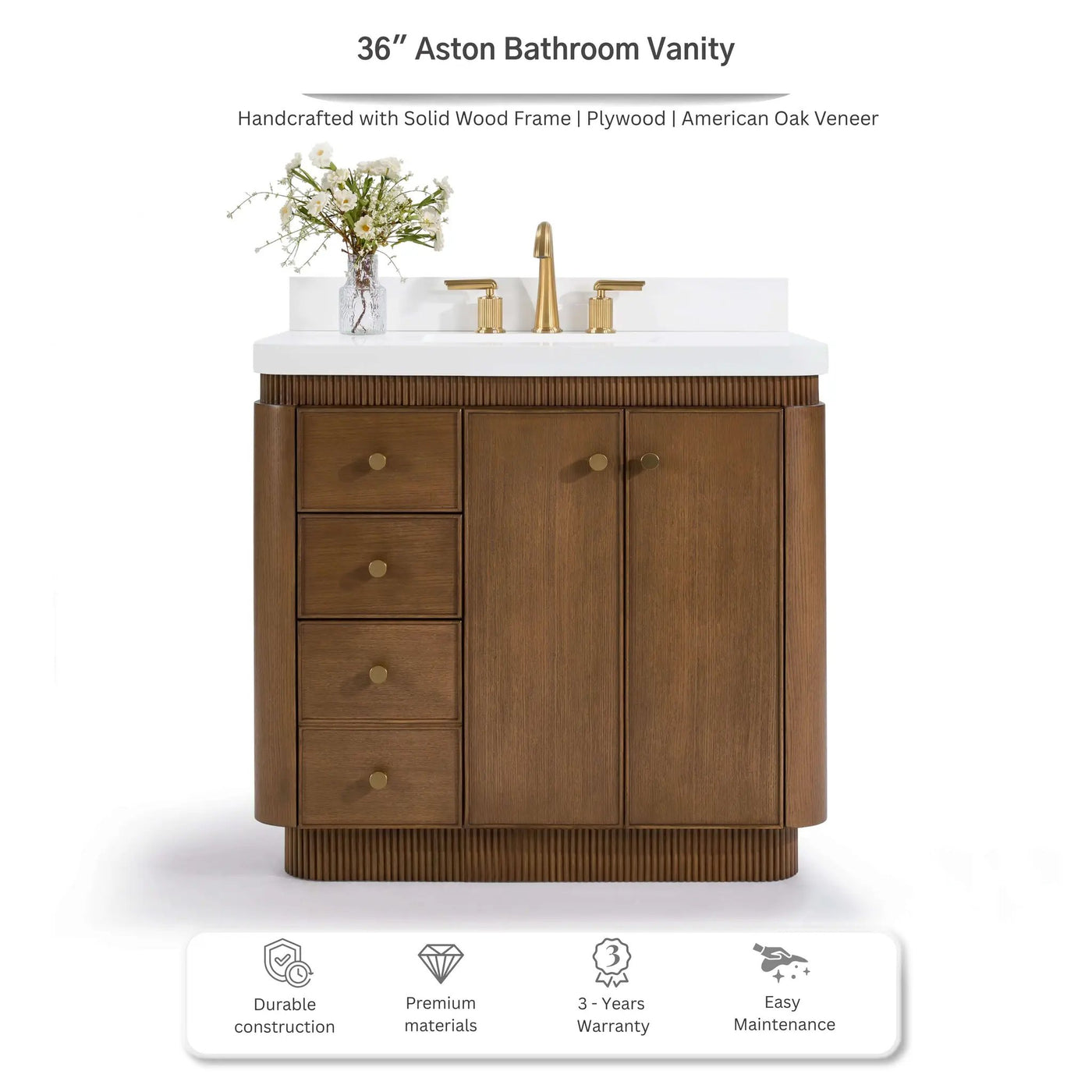 Aston 36" Bath Vanity Set by Ancerre Designs