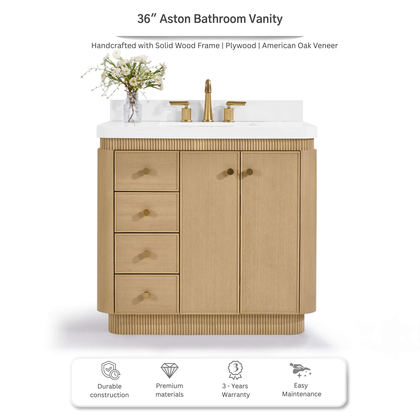 Aston 36" Bath Vanity Set by Ancerre Designs