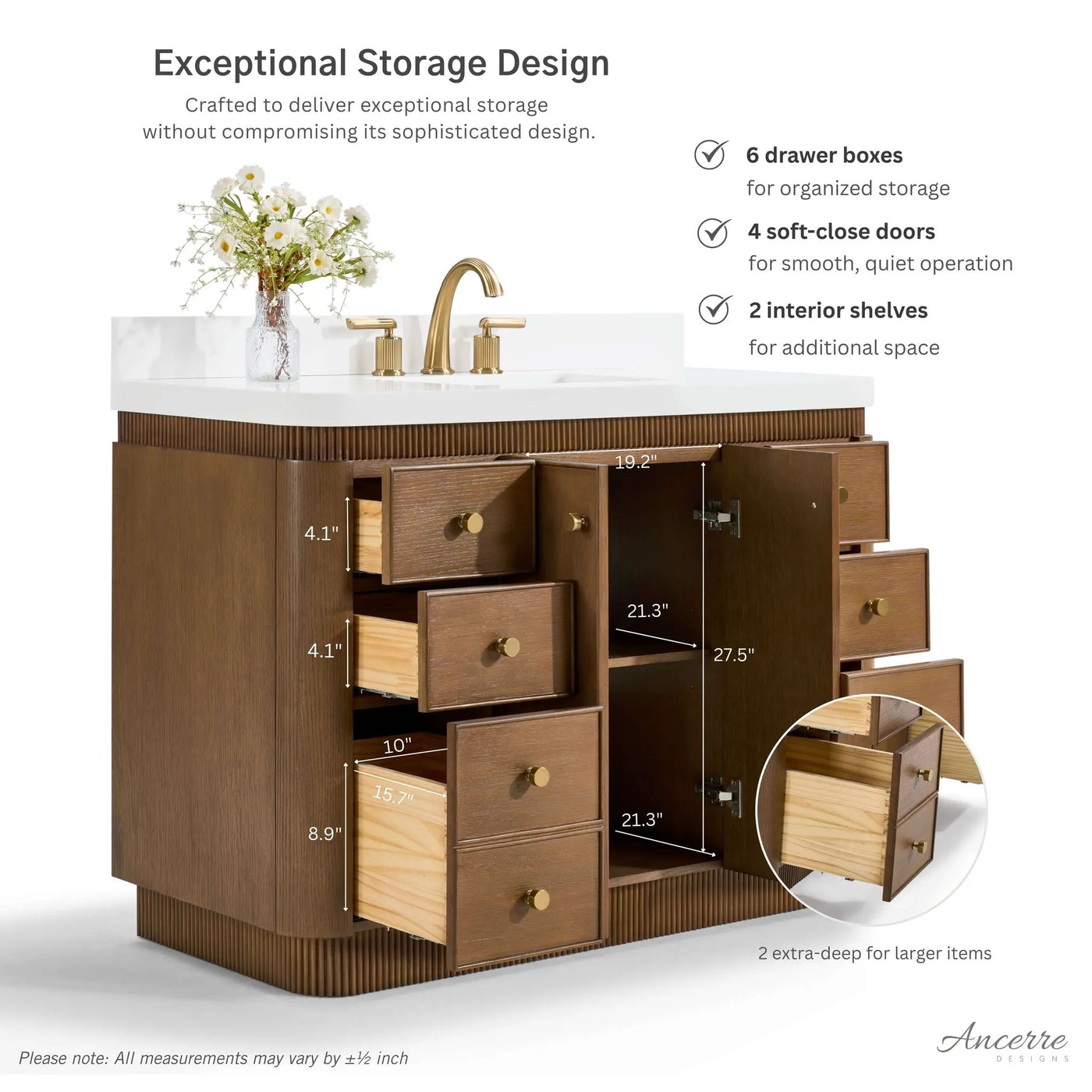Aston 48" Bath Vanity Set by Ancerre Designs