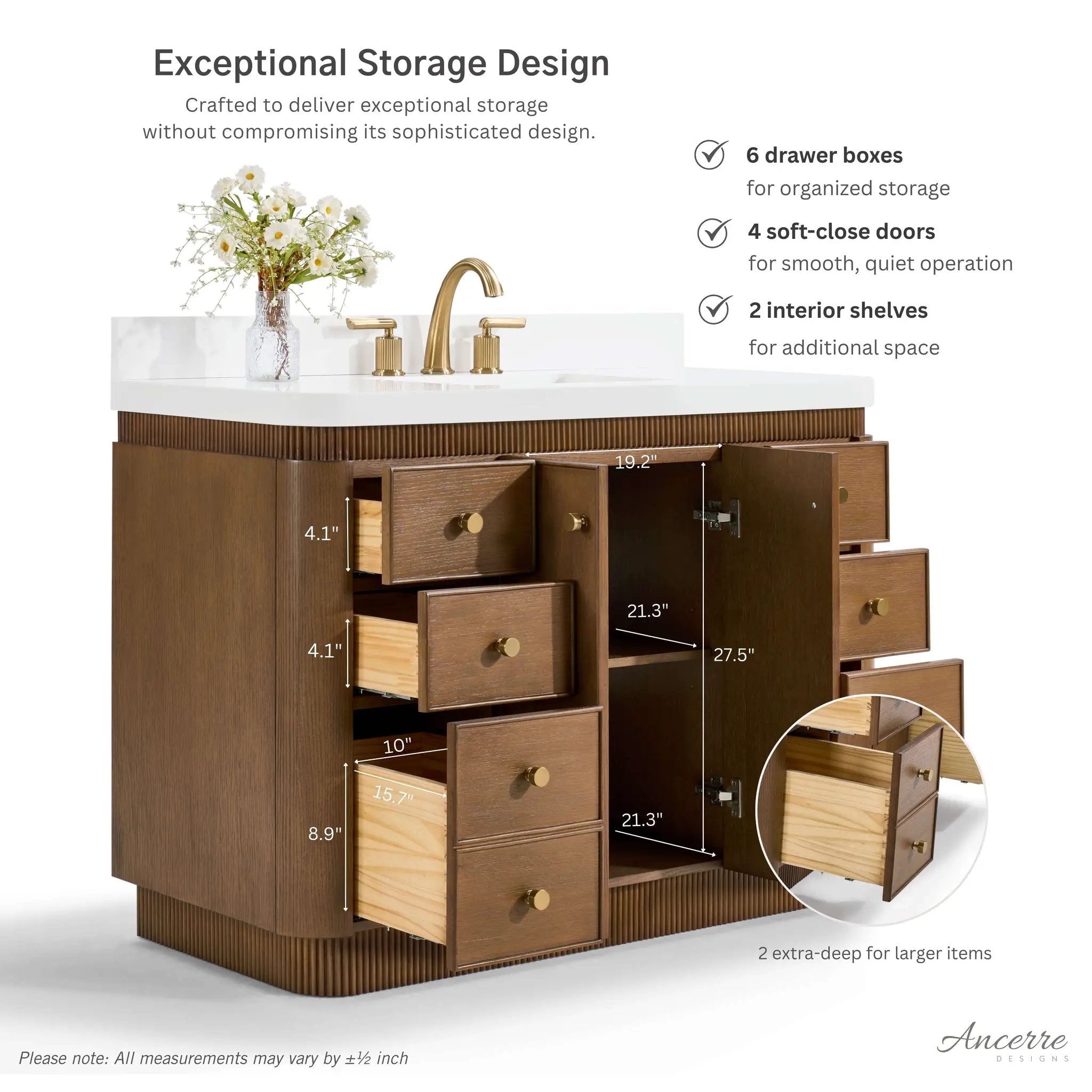Aston 48" Bath Vanity Set by Ancerre Designs