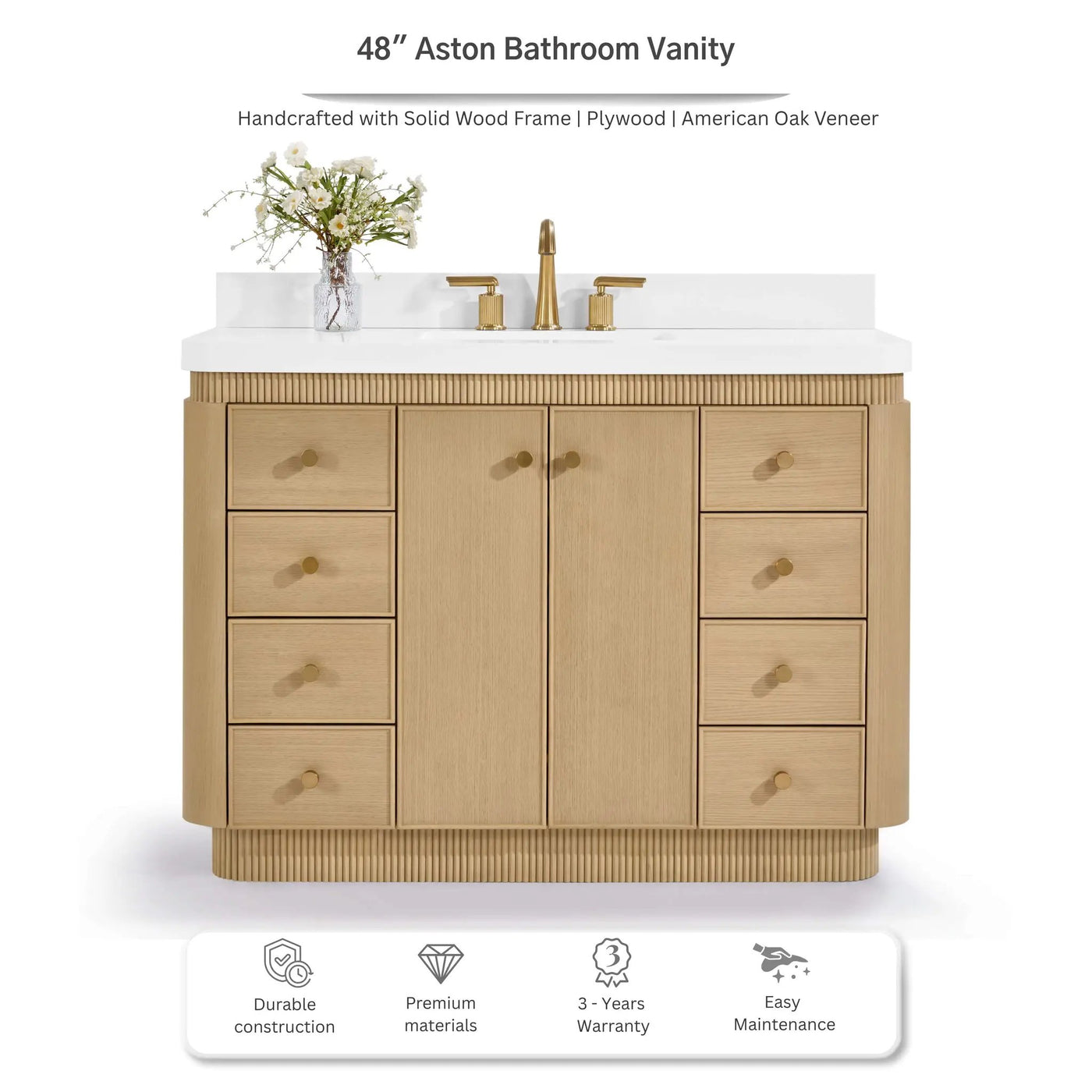 Aston 48" Bath Vanity Set by Ancerre Designs