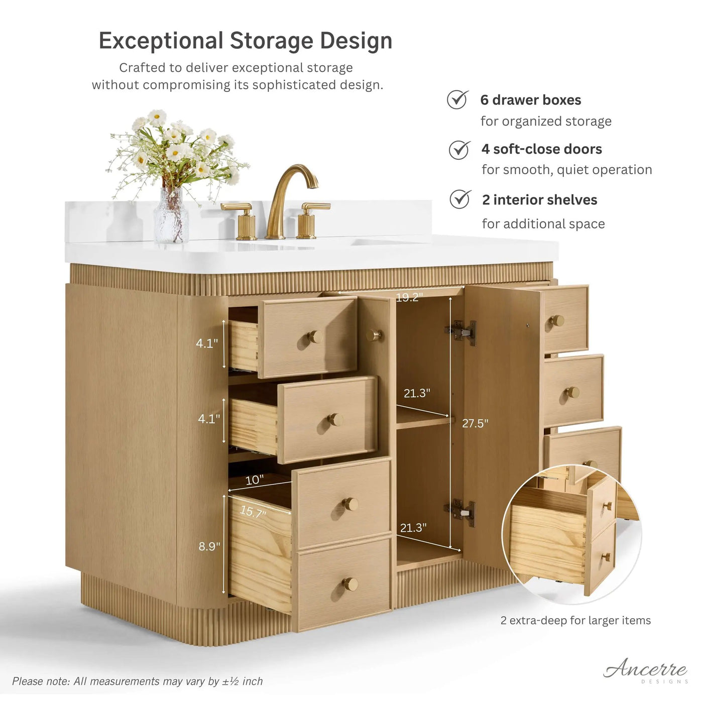 Aston 48" Bath Vanity Set by Ancerre Designs