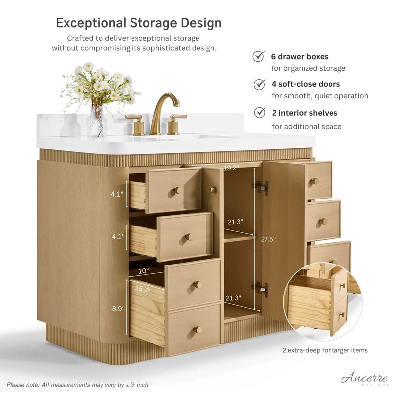 Aston 48" Bath Vanity Set by Ancerre Designs