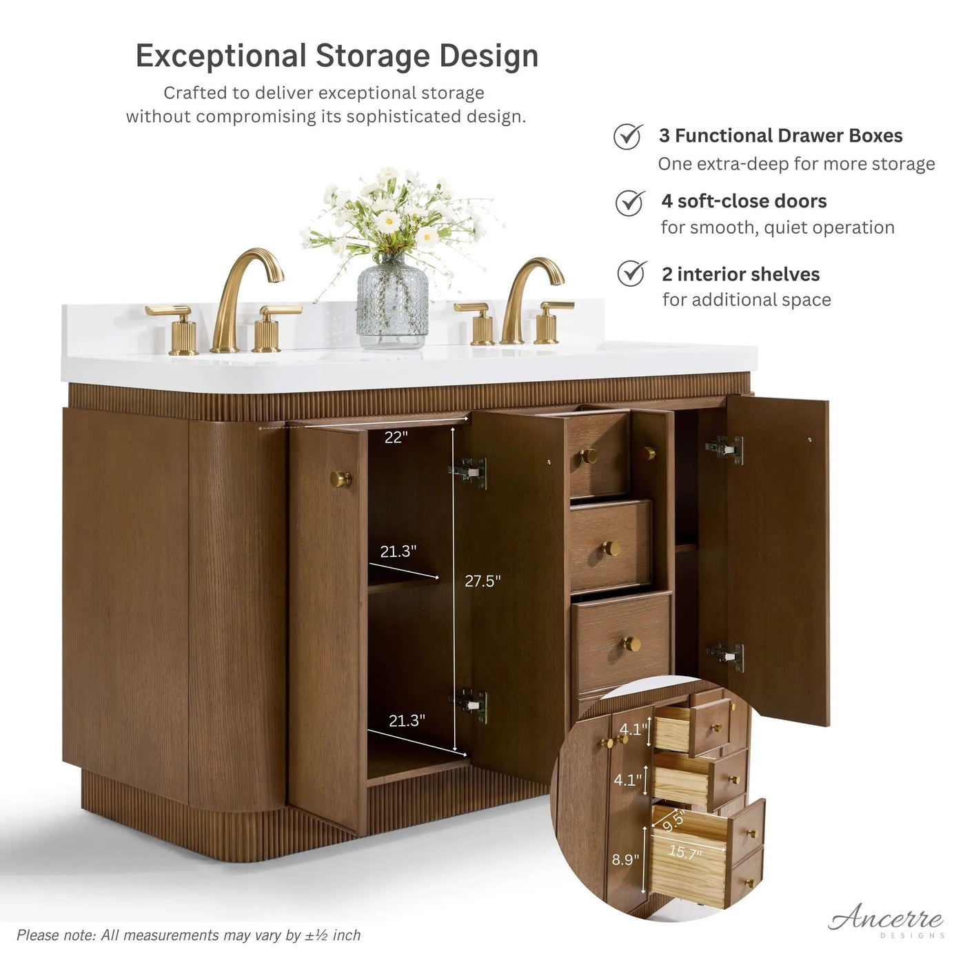 Aston 60" Bath Vanity Set by Ancerre Designs