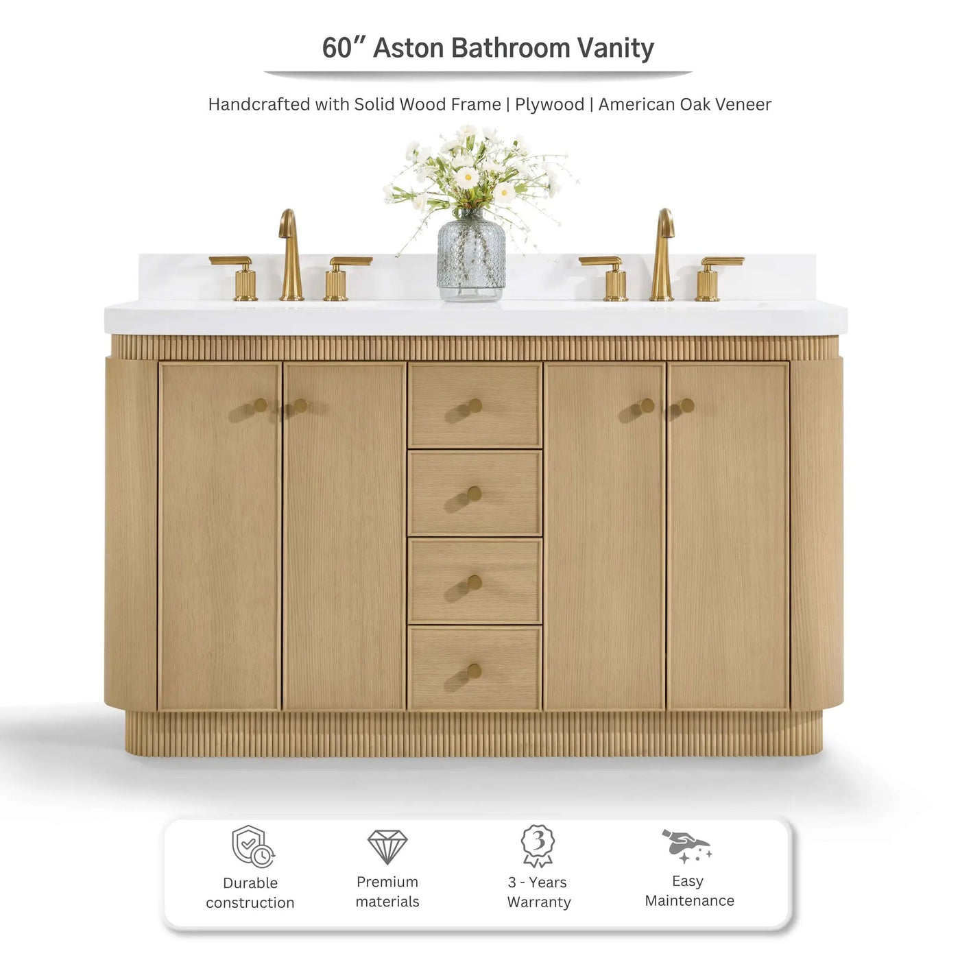 Aston 60" Bath Vanity Set by Ancerre Designs