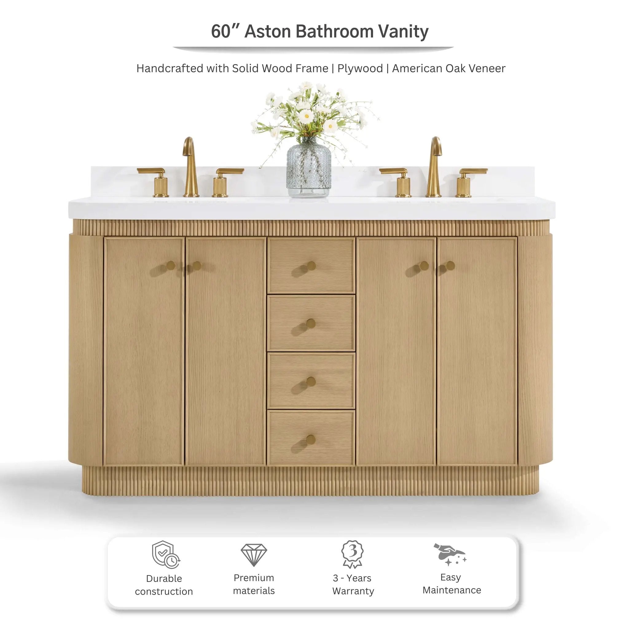 Aston 60" Bath Vanity Set by Ancerre Designs