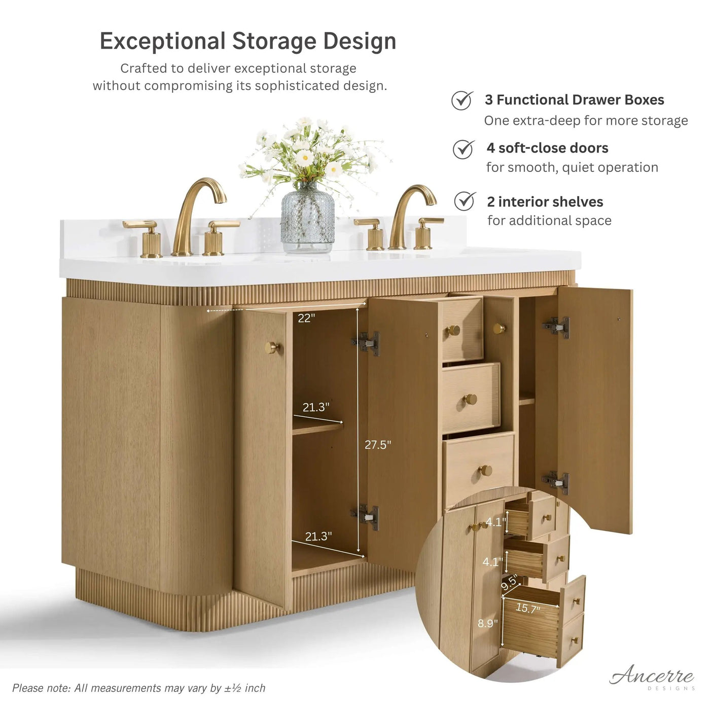 Aston 60" Bath Vanity Set by Ancerre Designs