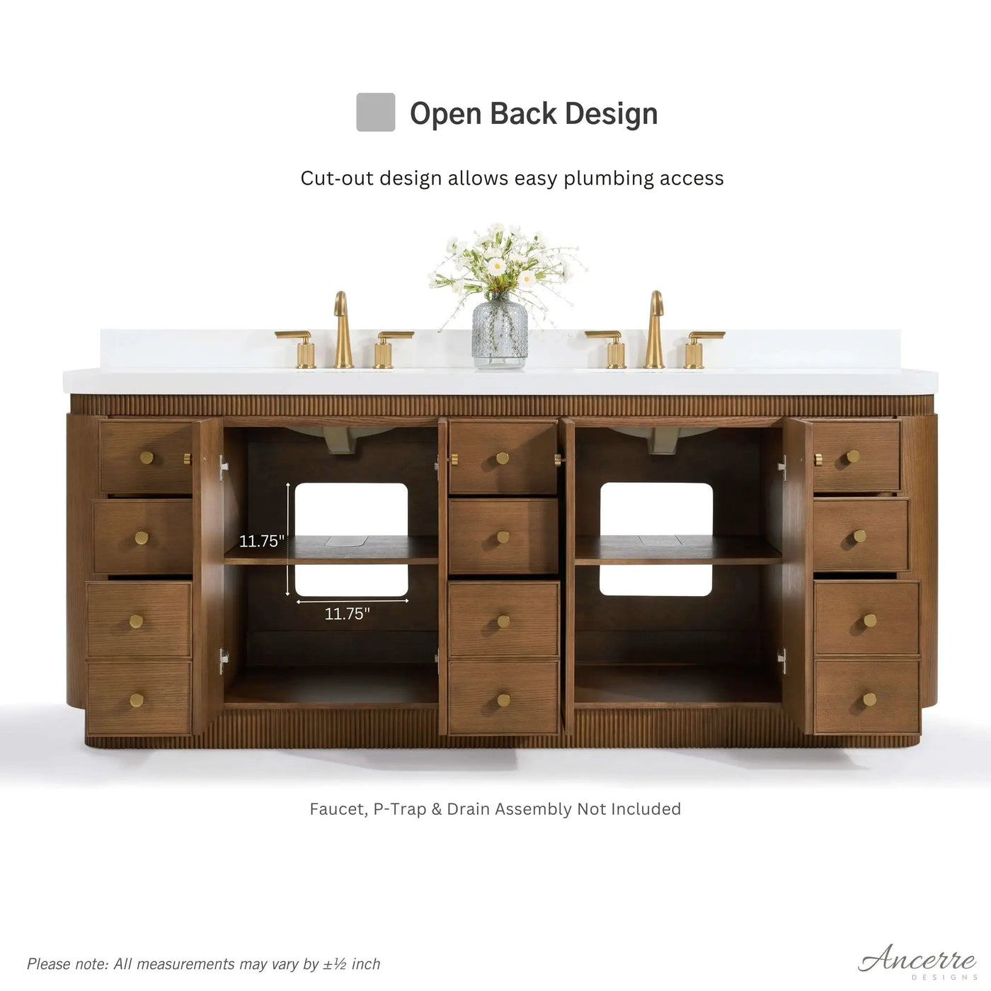 Aston 84" Bath Vanity Set by Ancerre Designs
