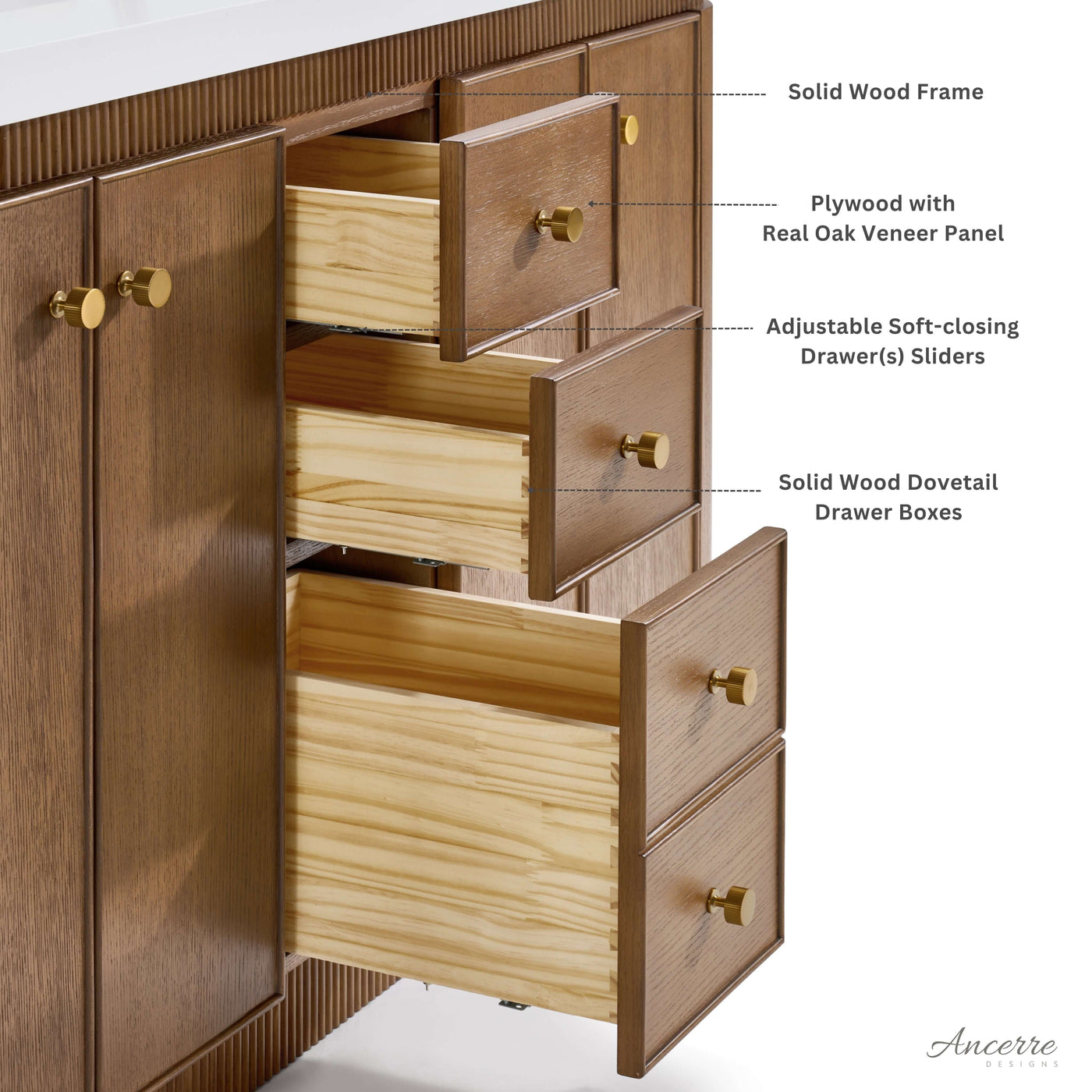 Aston 84" Bath Vanity Set by Ancerre Designs