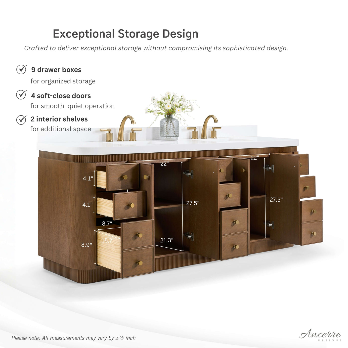Aston 84" Bath Vanity Set by Ancerre Designs
