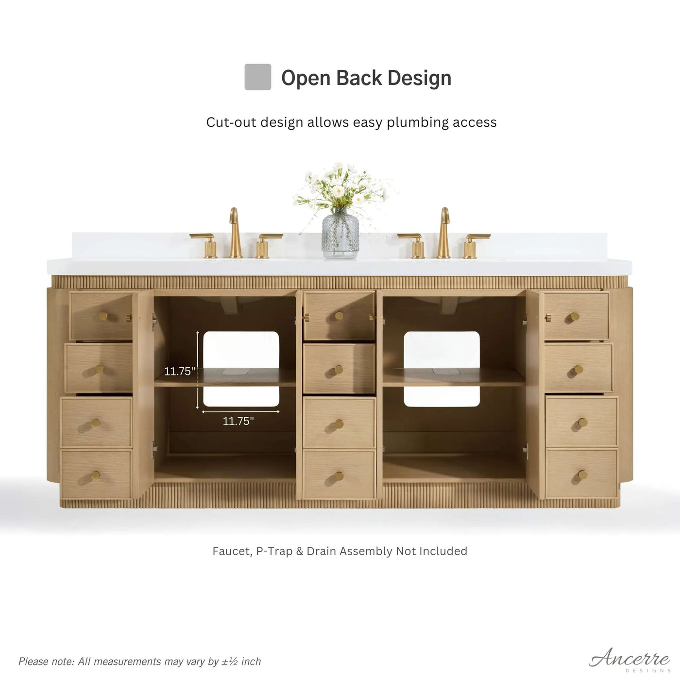 Aston 84" Bath Vanity Set by Ancerre Designs