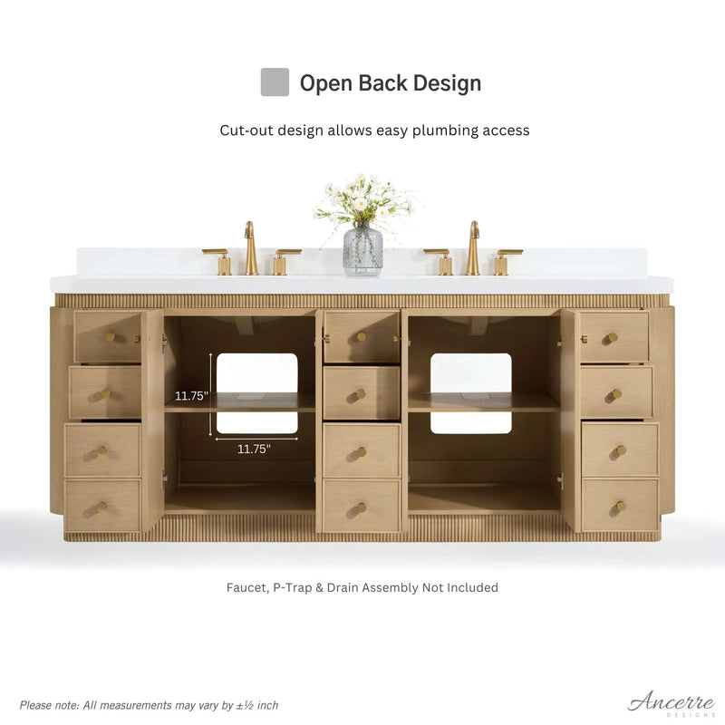 Aston 84" Bath Vanity Set by Ancerre Designs
