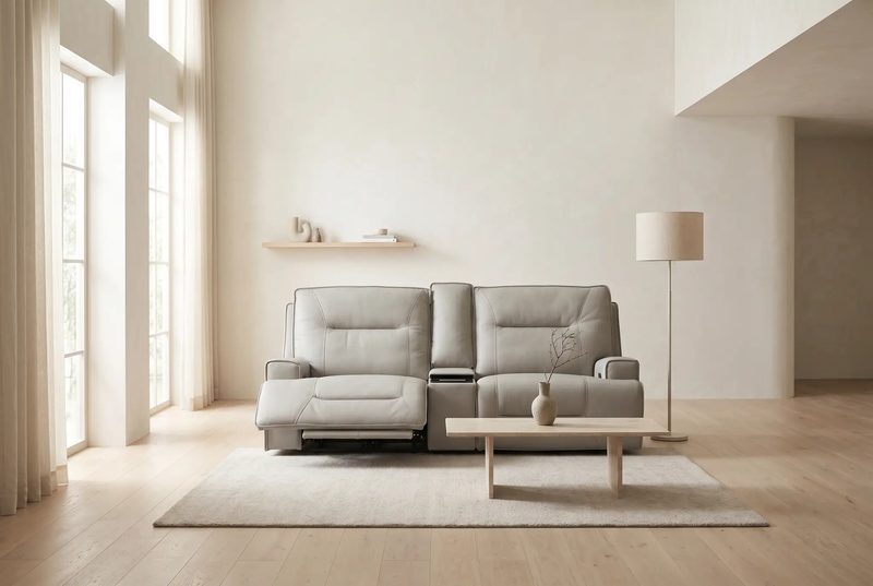 Atlas Fog Zero Gravity Power Reclining Sofa w/ Fridge by Ornate Furniture