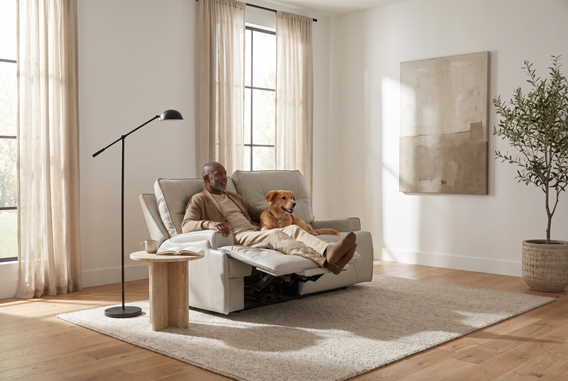 Atlas Fog Zero Gravity Power Reclining Sofa by Ornate Furniture