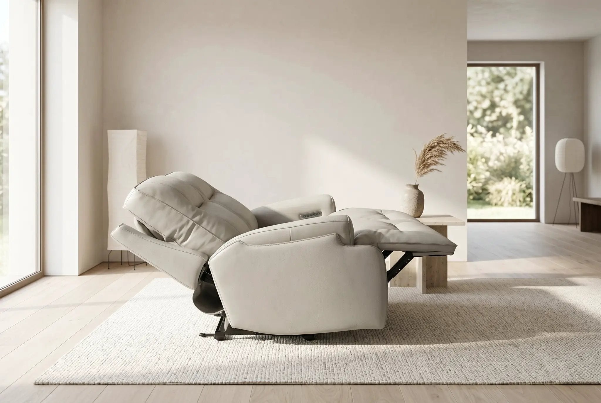 Atlas Fog 2-Piece Power Reclining Sofa Set by Ornate Furniture