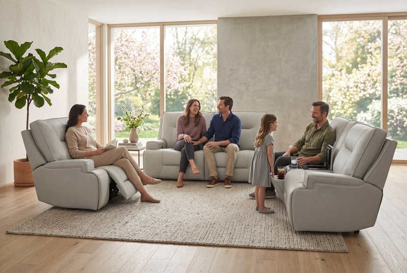 Atlas Fog 3-Piece Power Reclining Living Room Set, photo 3 of 45