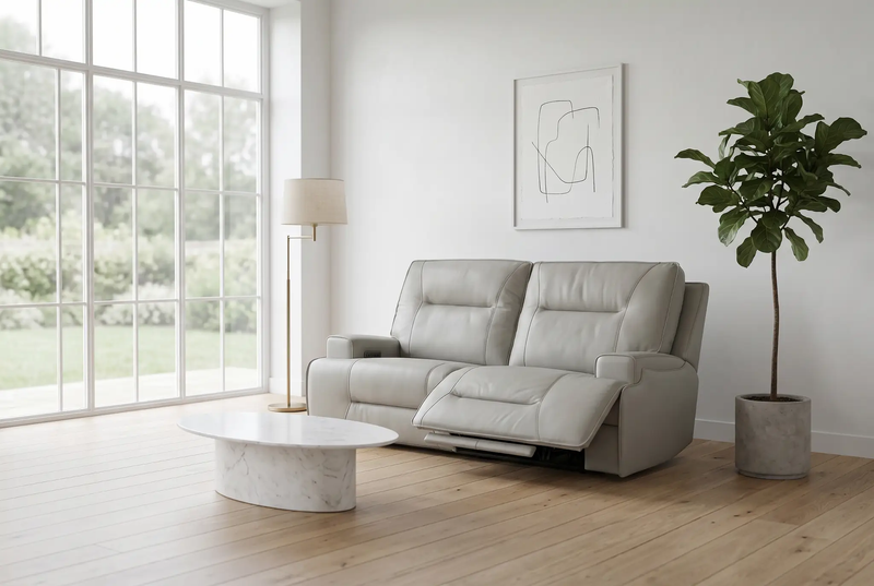 Atlas Fog 3-Piece Power Reclining Living Room Set by Ornate Furniture