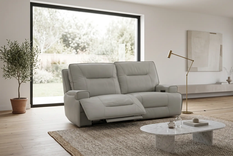 Atlas Fog 3-Piece Power Reclining Living Room Set by Ornate Furniture