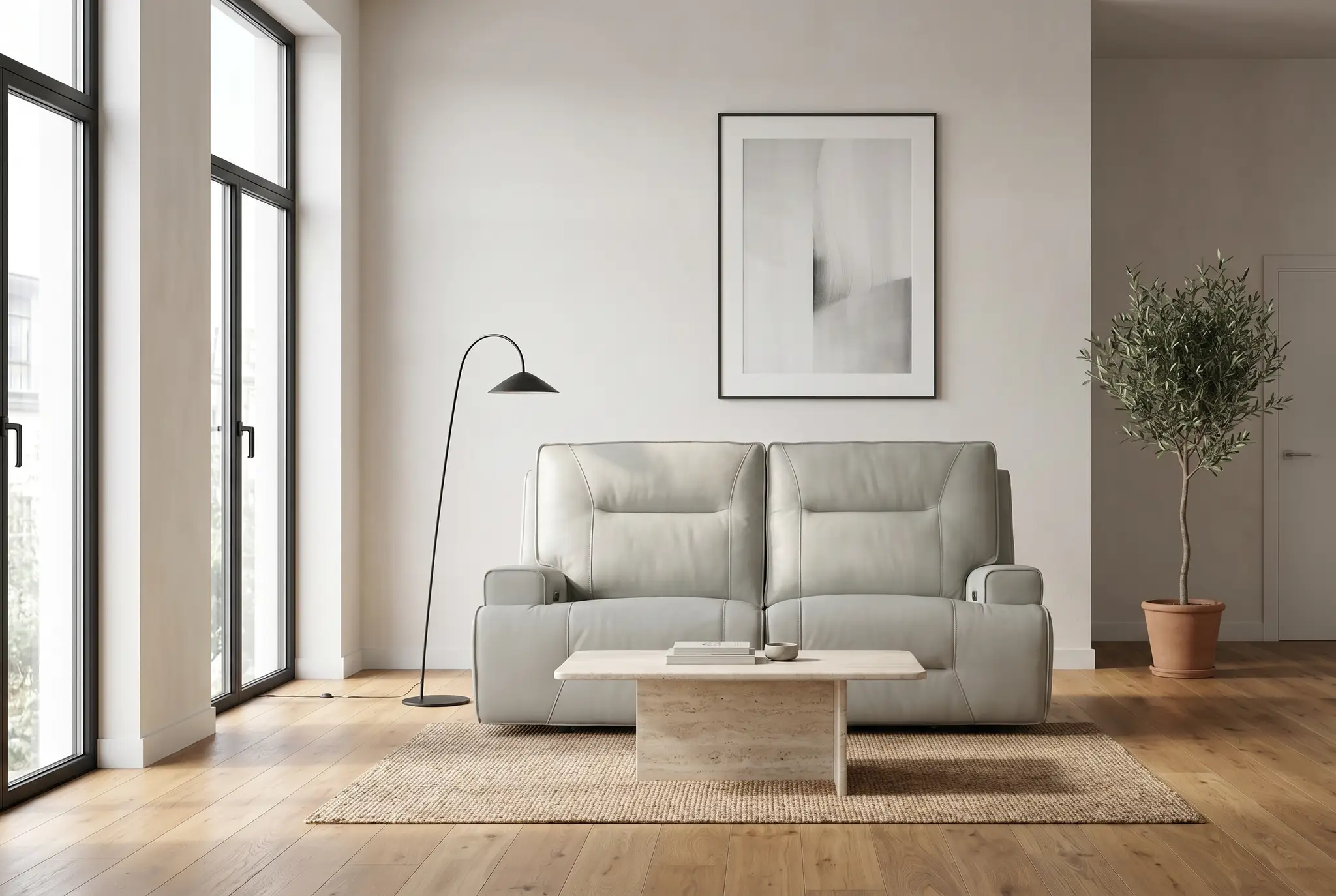 Atlas Fog Zero Gravity Power Reclining Sofa by Ornate Furniture