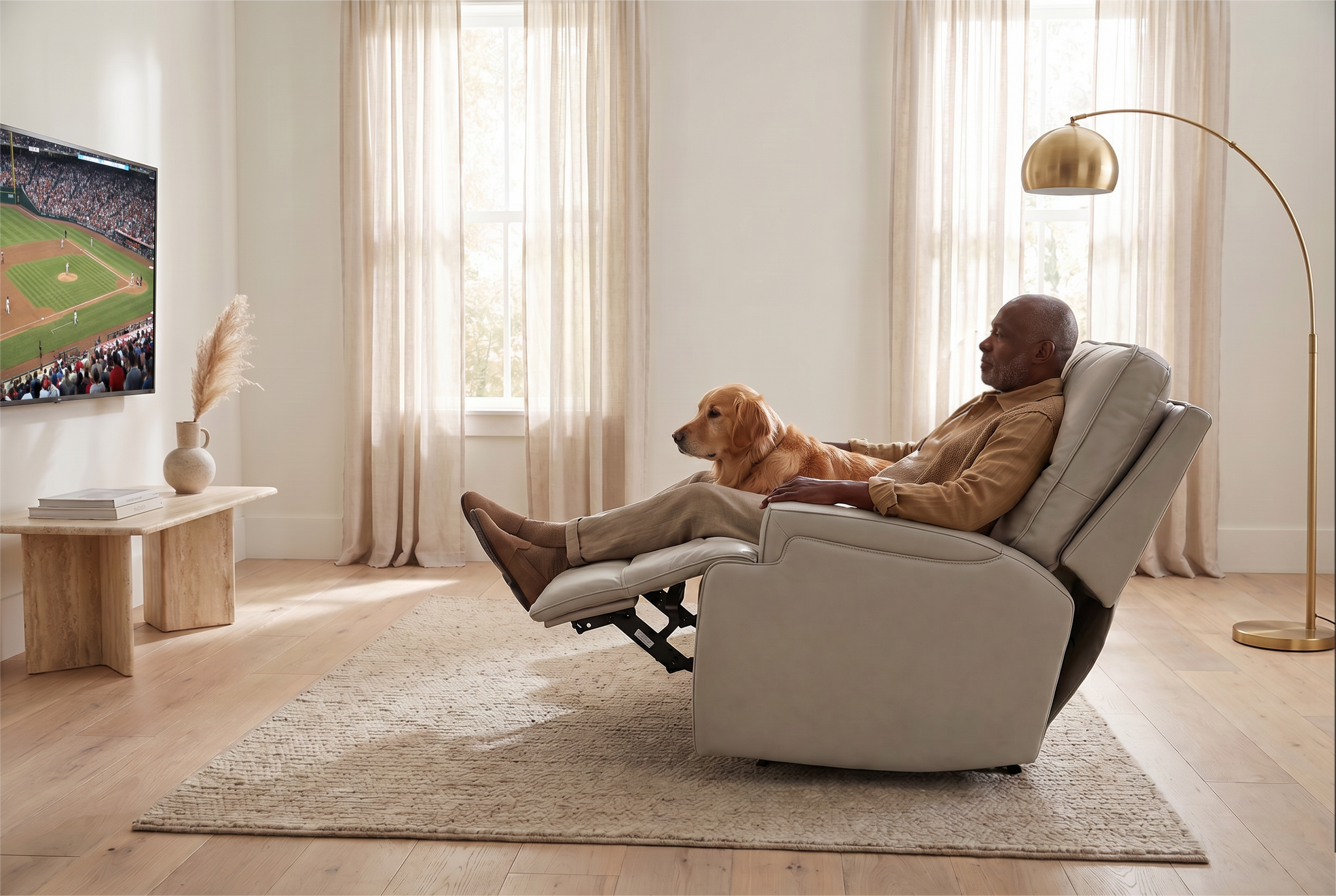 Atlas Fog 3-Piece Power Reclining Living Room Set by Ornate Furniture