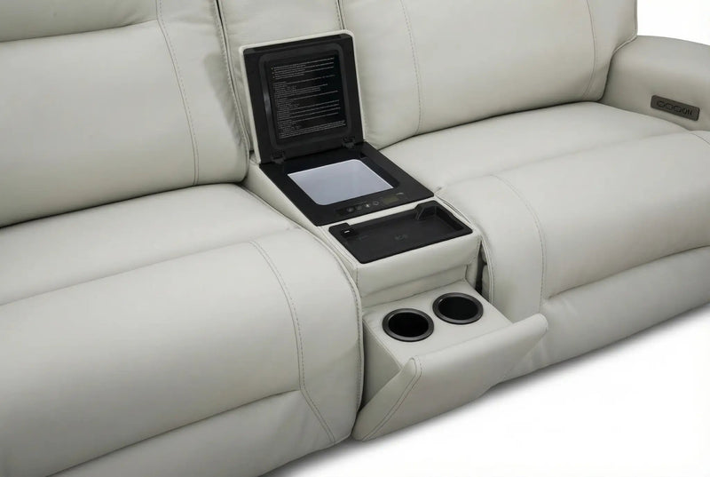 Atlas Fog Zero Gravity Power Reclining Sofa w/ Fridge by Ornate Furniture