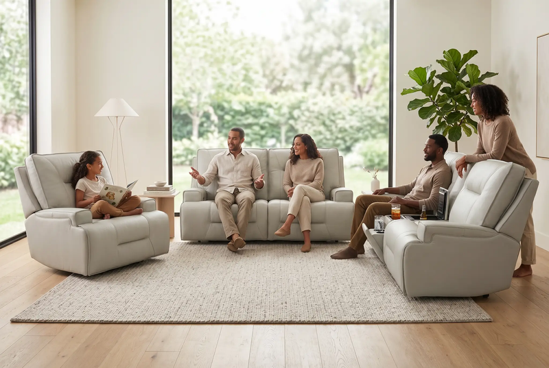 Atlas Fog Zero Gravity Power Reclining Sofa by Ornate Furniture