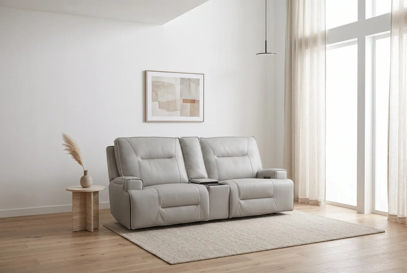 Atlas Fog 3-Piece Power Reclining Living Room Set by Ornate Furniture