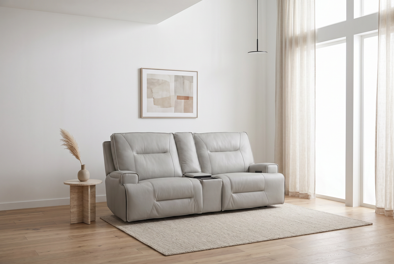 Atlas Fog 3-Piece Power Reclining Living Room Set by Ornate Furniture