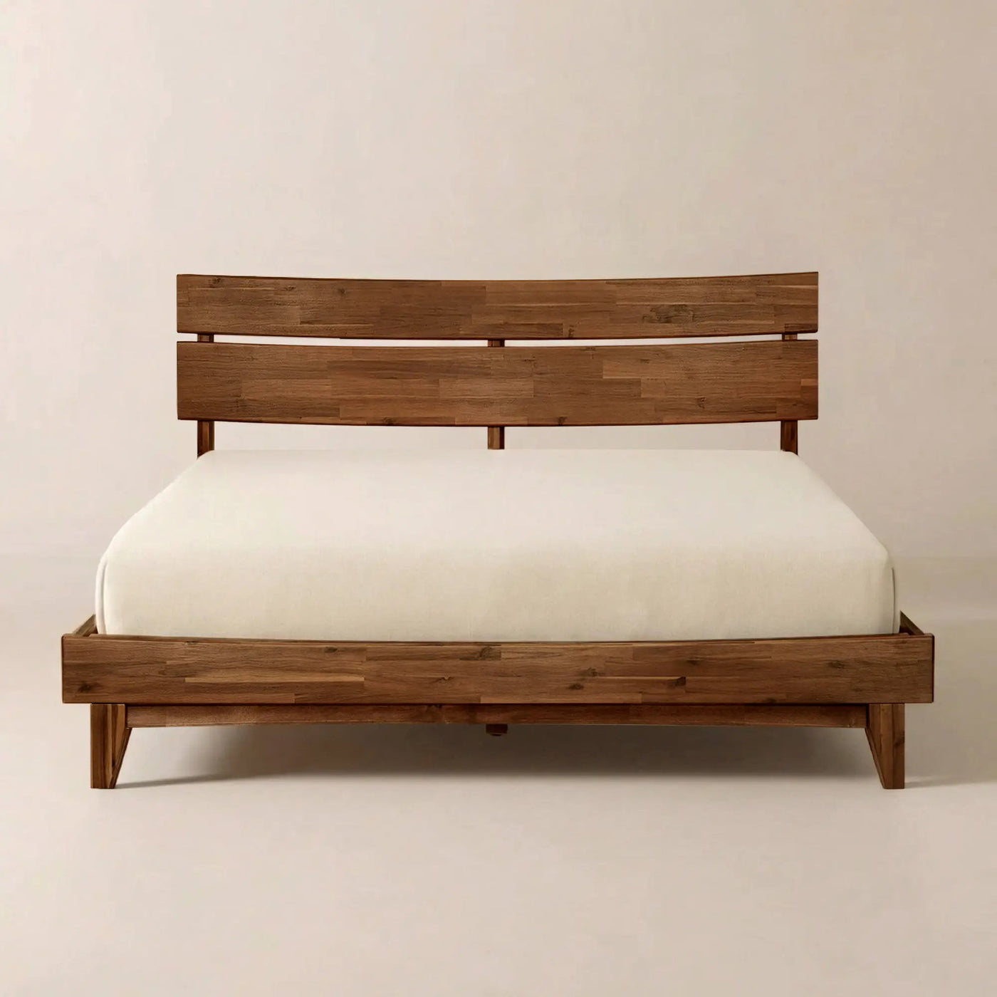 Aurora Solid Wood Bed Frame by Megsu