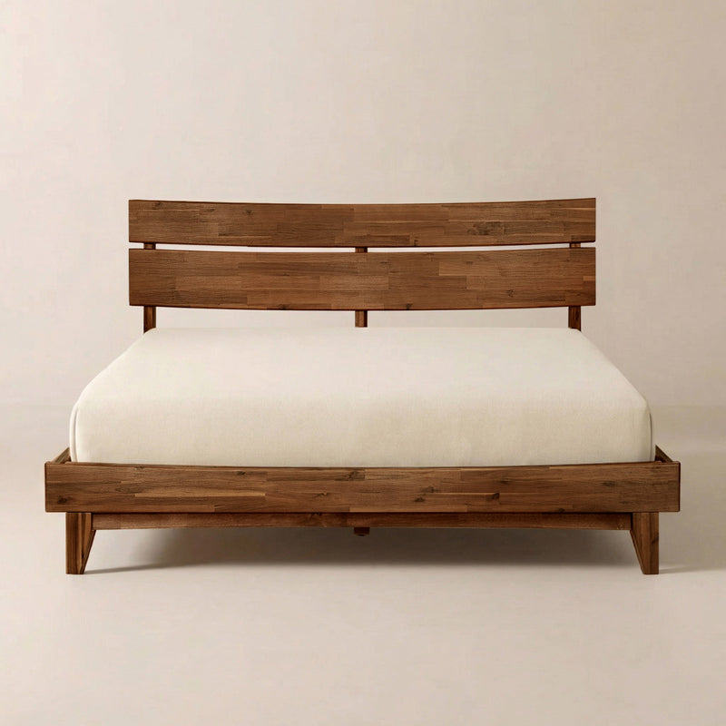 Aurora Solid Wood Bed Frame by Megsu