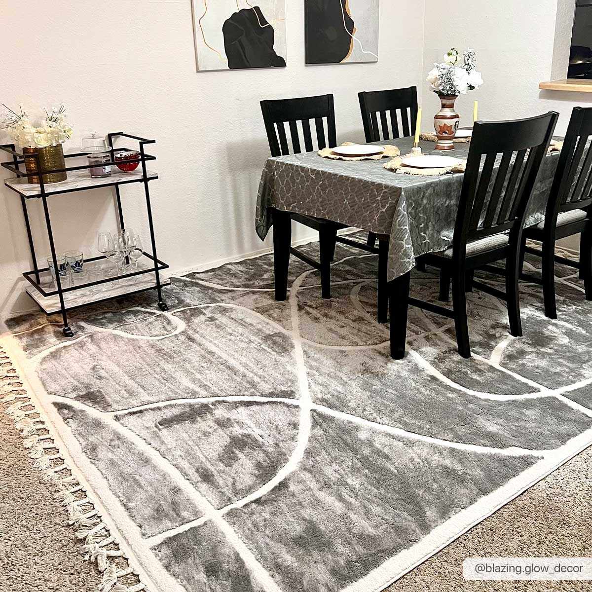 Azana Modern Gray Area Rug - Clearance by Boutique Rugs