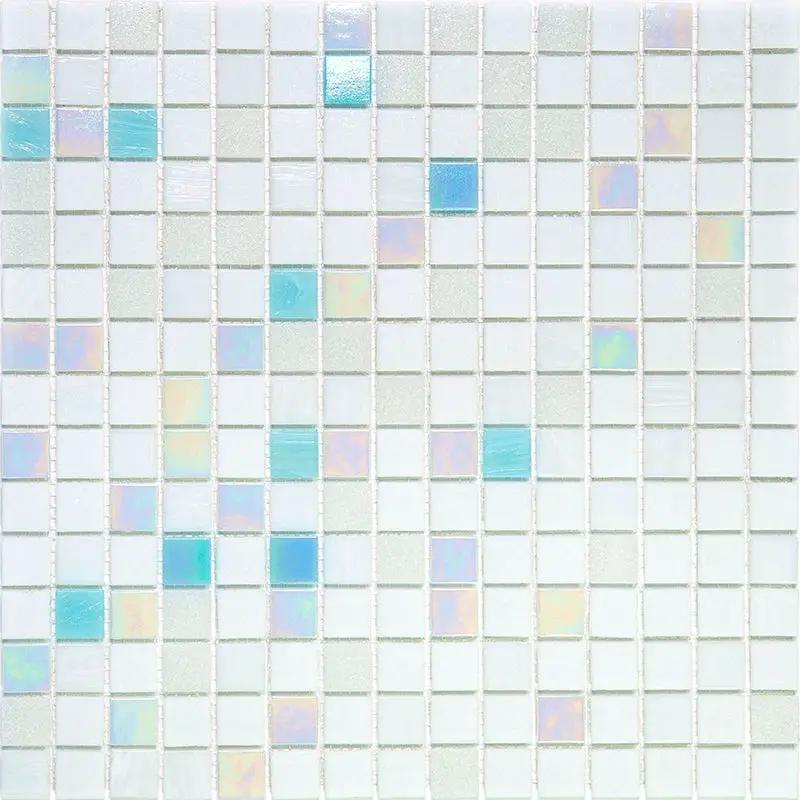 Cotton White 12x12 Glossy Glass Uniform Square Mosaic Tile (20 pack, 20 sq ft/case) by Apollo Tile