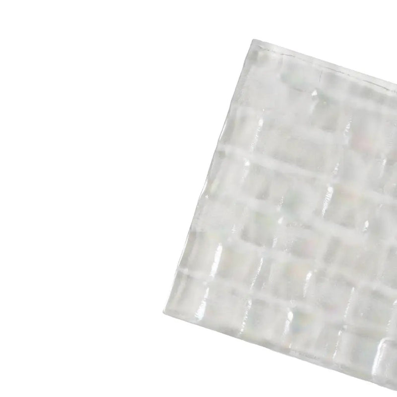 Pearl White 3x12 Textured Glossy Subway Glass Tile (20 pack, 5 sq ft/case) by Apollo Tile