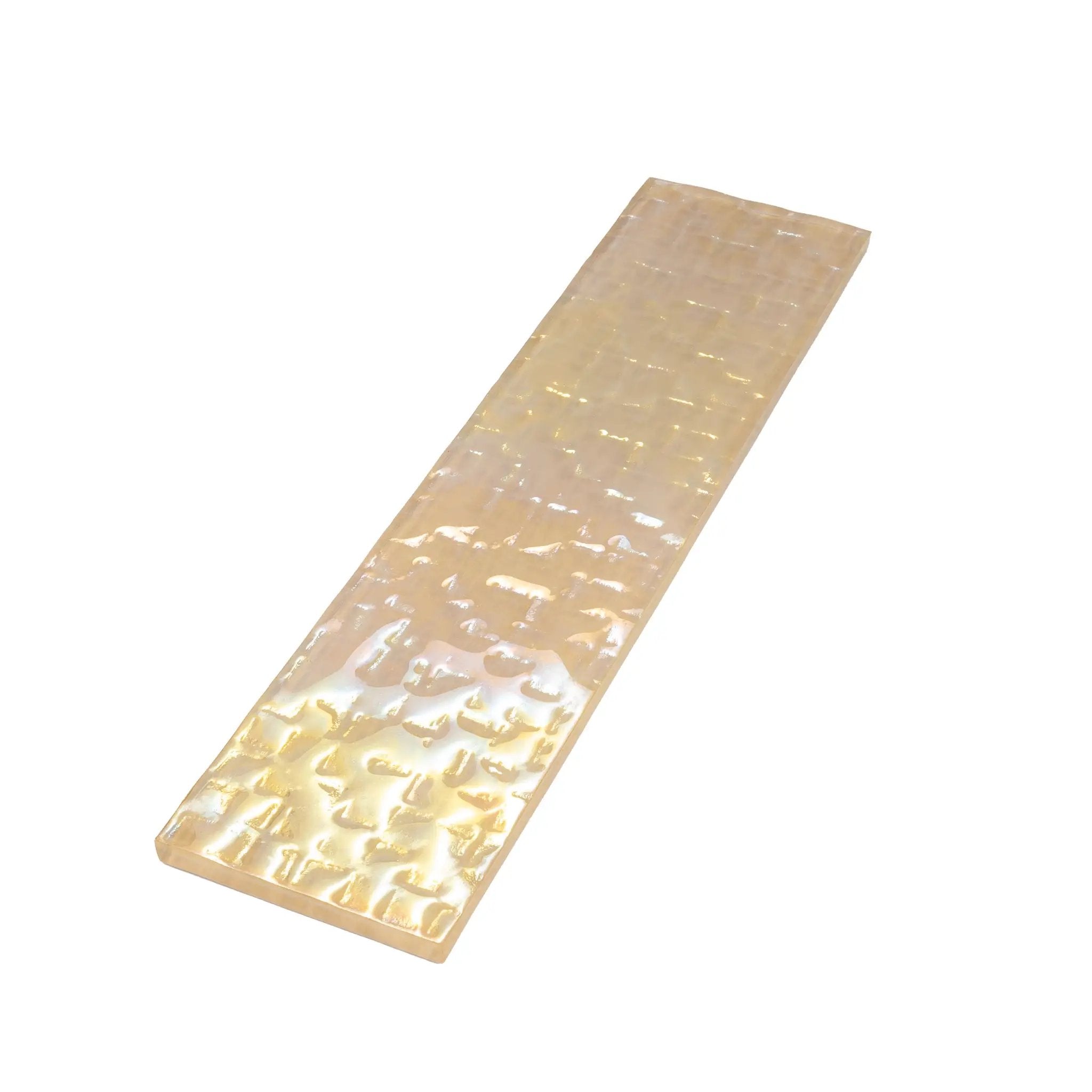 Champagne Gold 3x12 Glossy Brick Glass Subway Tile (20 pack, 5 sq ft/case) by Apollo Tile