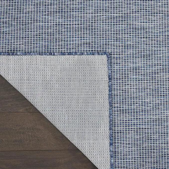 Nourison Positano Indoor/Outdoor Navy Blue 2'2" x 10' Area Rug, Easy Cleaning, Non Shedding, Bed Room, Living Room, Dining Room, Backyard, Deck, Patio (2x10) by GreenHaven Gardens