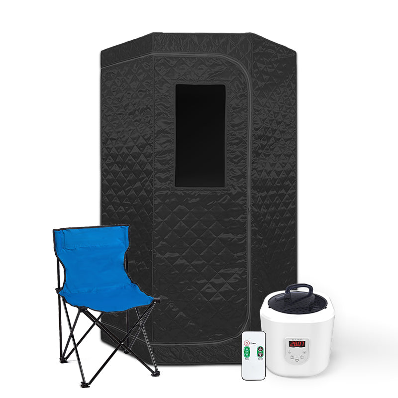 Blisspod | Portable | Personal Full Body 60 Min Rapid Steam Sauna | Pentagonal | Grey | Powerful 1600 Watts | 3.6L Stronger Steamer | 90X90X190cm, photo 7 of 12