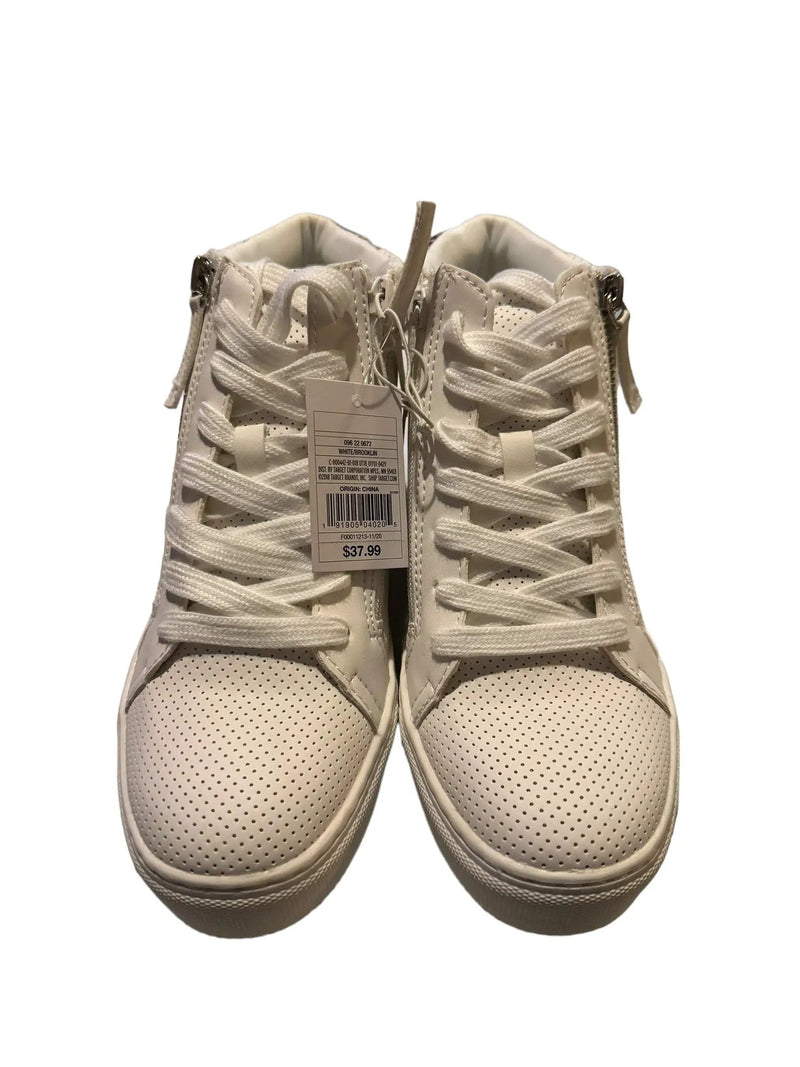 Universal Thread Brooklyn Lace Up Sneakers NEW Size 8.5 White by Selzalot