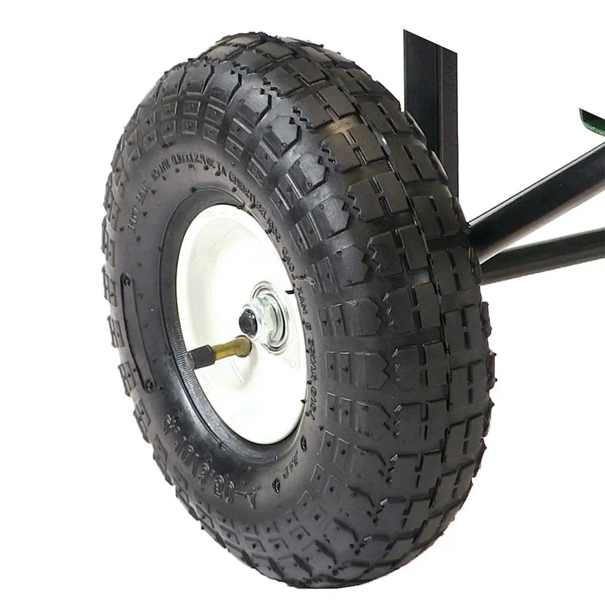 Heavy Duty Black Wheelbarrow Steel Log Garden Cart by HomePacific