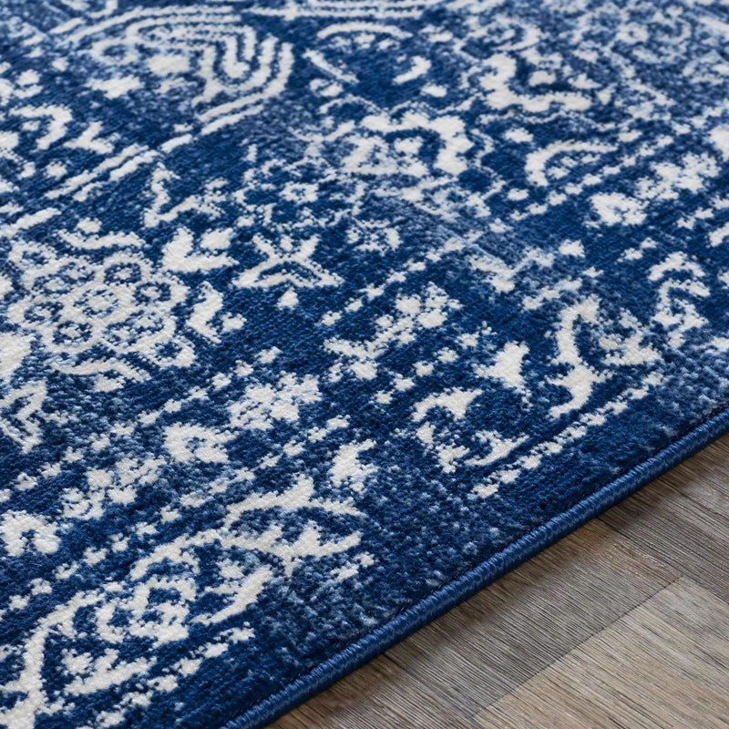 Michie Dark Blue Area Rug by Boutique Rugs