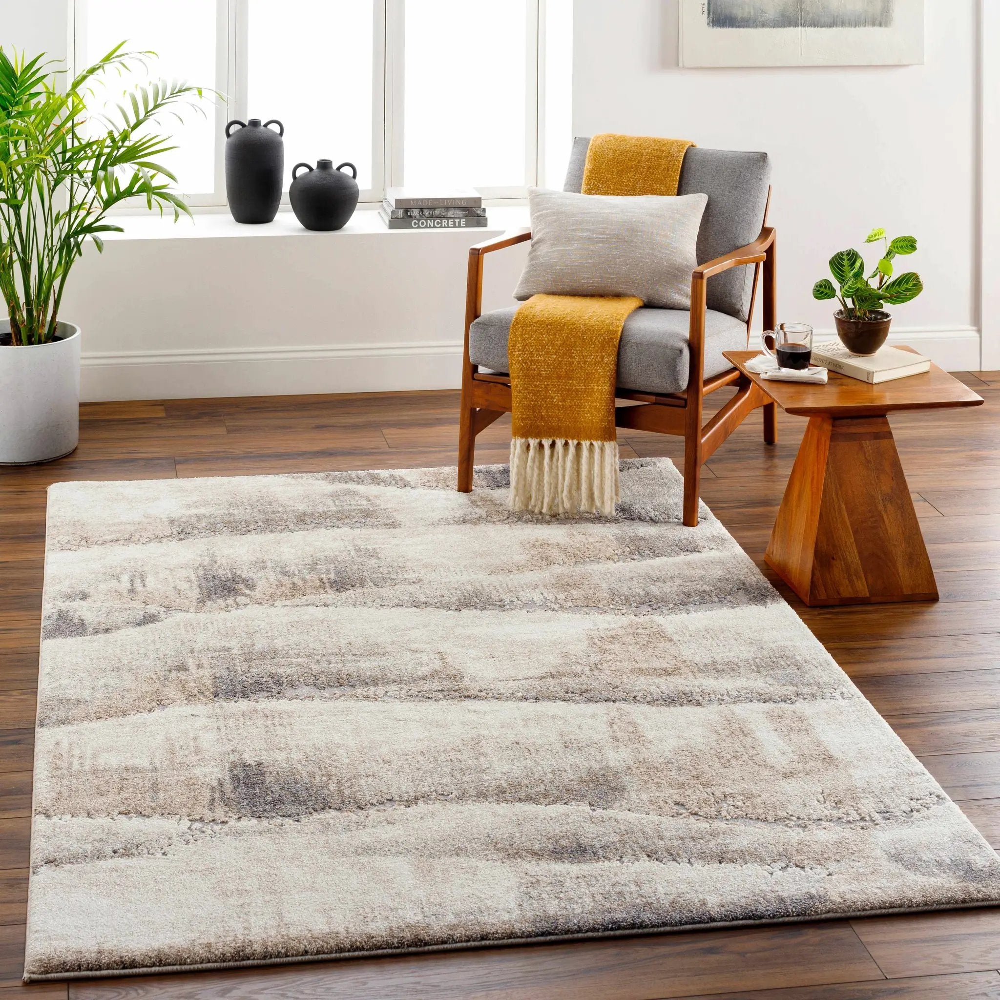 Banji Abstract Waves Area Rug by Boutique Rugs